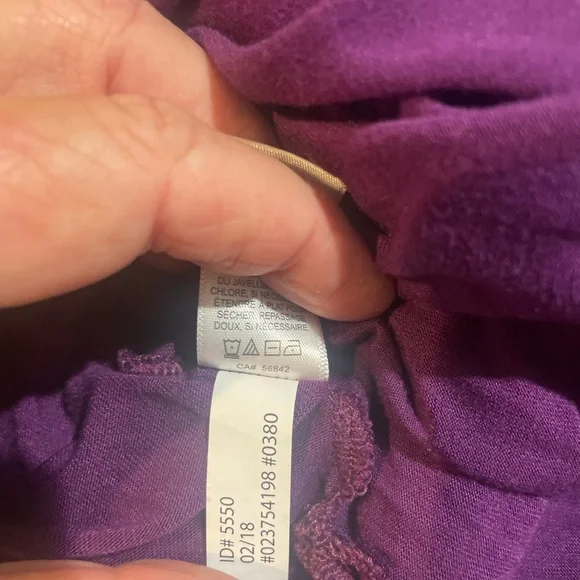 EXPRESS Purple spaghetti strap cami. Side slots are 4.5” long. EUC - Picture 6 of 6